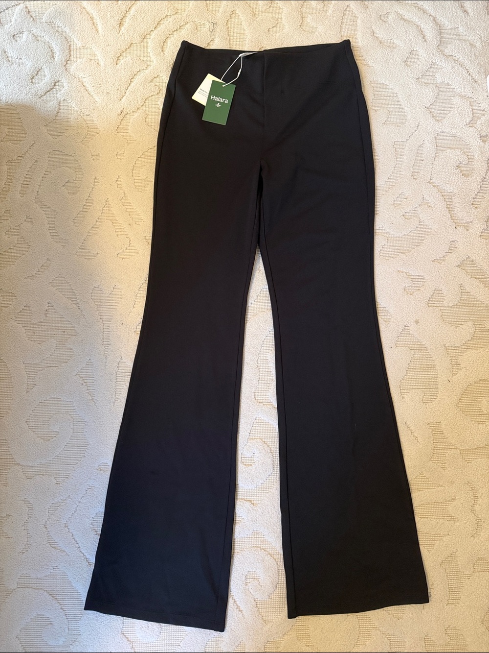 HALARA Black Flare Ponte Pants